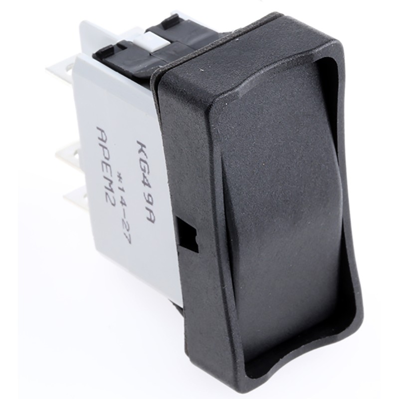 1 pcs - APEM DPDT, On-Off-On Rocker Switch Panel Mount