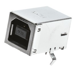 5 pcs - Molex Right Angle, Through Hole, Socket Type B 2.0 USB Connector