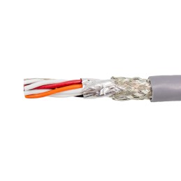 305 pcs - Alpha Wire Twisted Pair Data Cable, 5 Pairs, 0.08 mm², 10 Cores, 28 AWG, Screened, 305m, Grey Sheath
