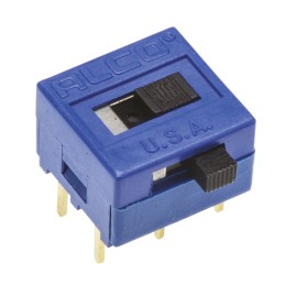 1 pcs - TE Connectivity PCB Slide Switch DPDT Latching 400 mA @ 20 V Slide