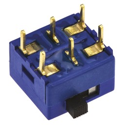 1 pcs - TE Connectivity PCB Slide Switch DPDT Latching 400 mA @ 20 V Slide