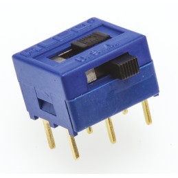1 pcs - TE Connectivity PCB Slide Switch DPDT Latching 400 mA @ 20 V Slide