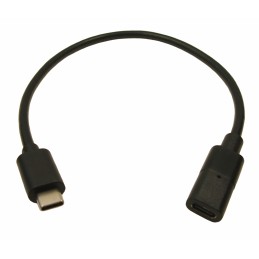 1 pcs - RS PRO USB 3.1 Cable, Male USB C to Female USB C USB Extension Cable, 300mm