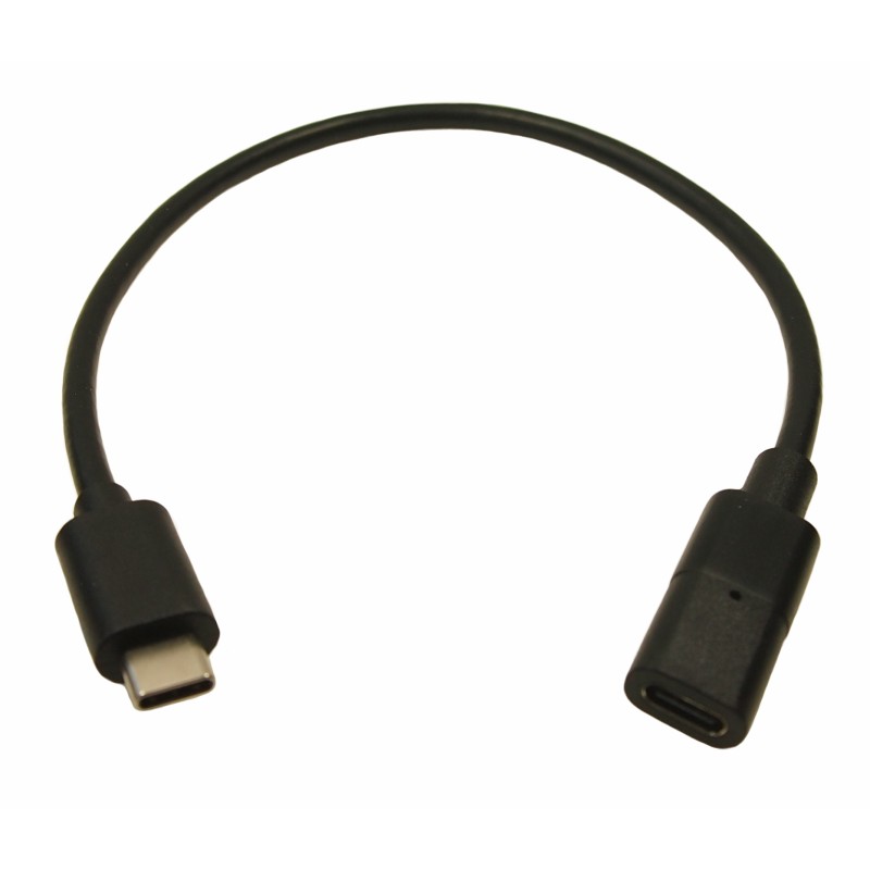 1 pcs - RS PRO USB 3.1 Cable, Male USB C to Female USB C USB Extension Cable, 300mm