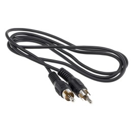 1 pcs - RS PRO Male RCA to Male RCA Aux Cable, Black, 1m