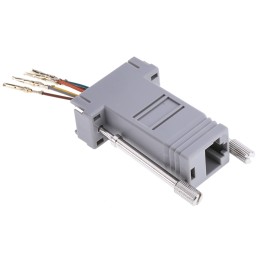 1 pcs - RS PRO D-sub Adapter Female 9 Way D-Sub to Female RJ45