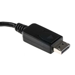 1 pcs - RS PRO Male DisplayPort to Female HDMI, PVC Cable, 1080p, 150mm