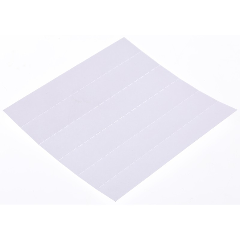 1 Bag of 48 - Raaco Drawer Labels, 10mm x 64mm x 1mm, White