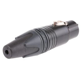 1 pcs - Neutrik Cable Mount XLR Connector, Female, 50 V, 3 Way, Silver Plating