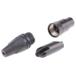 1 pcs - Neutrik Cable Mount XLR Connector, Female, 50 V, 3 Way, Silver Plating