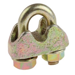 1 Bag of 6 - RS PRO Steel 8mm Diameter Wire Rope Clamp