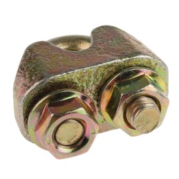 1 Bag of 6 - RS PRO Steel 8mm Diameter Wire Rope Clamp