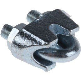 1 Bag of 6 - RS PRO Steel 3mm Diameter Wire Rope Clamp