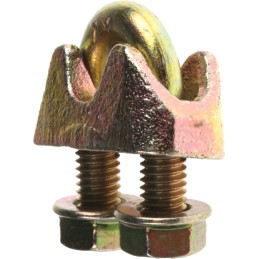 1 Bag of 6 - RS PRO Steel 6.5mm Diameter Wire Rope Clamp