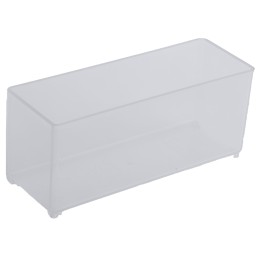 1 Bag of 8 - Raaco Transparent PP Compartment Box, 47mm x 39mm x 109mm