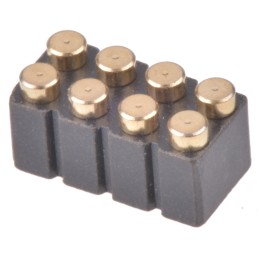 1 pcs - Preci-Dip Straight Surface Mount PCB Header, 8 Contact(s), 2.54mm Pitch, 2 Row(s), Shrouded