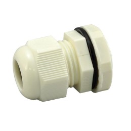 1 Bag of 5 - RS PRO White Nylon Cable Gland, M40 Thread, 22mm Min, 32mm Max, IP68