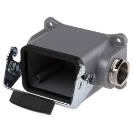 1 pcs - Epic Contact H-BE Heavy Duty Power Connector Hood, 24 (H-DD), 6 (H-BE) Contacts, PG16 Thread