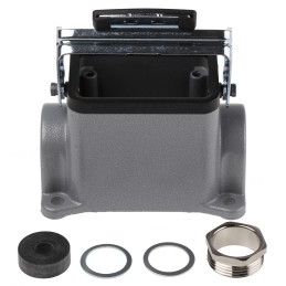 1 pcs - Epic Contact H-BE Heavy Duty Power Connector Hood, 24 (H-DD), 6 (H-BE) Contacts, PG16 Thread