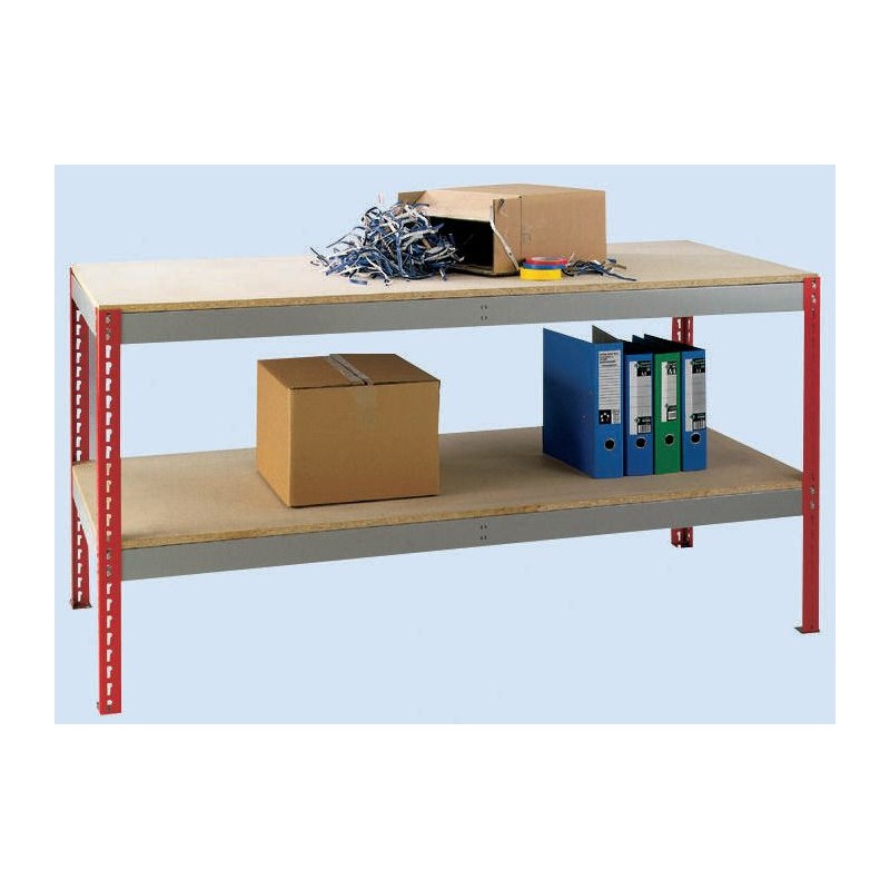1 Kit - RS PRO Grey Easi-Rack Shelving System Beams x 2000mm, 380mm, 300kg Load