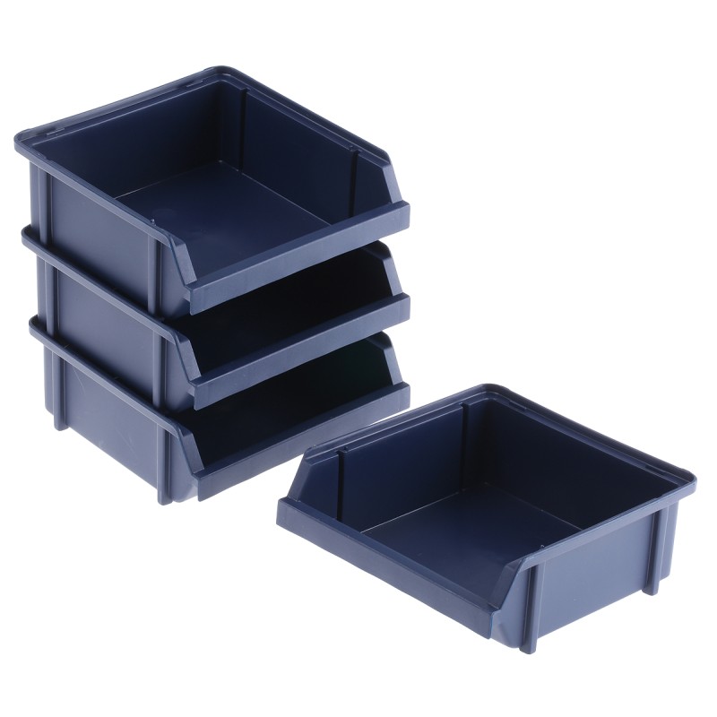 1 Kit - Raaco PP Storage Bin, 50mm x 125mm, Blue