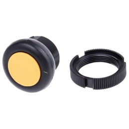 1 pcs - Schneider Electric Harmony XAC Series Yellow Front Mounting Push Button Head, 22mm Cutout, IP69
