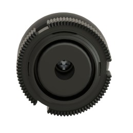 1 pcs - Schneider Electric Harmony XAC Series Yellow Front Mounting Push Button Head, 22mm Cutout, IP69