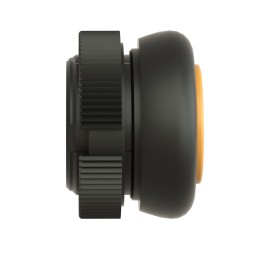 1 pcs - Schneider Electric Harmony XAC Series Yellow Front Mounting Push Button Head, 22mm Cutout, IP69