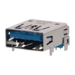 1 pcs - Molex Right Angle, Through Hole, Socket Type A 3.0 USB Connector