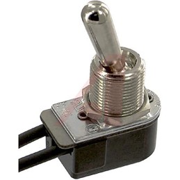 1 pcs - Carling Technologies Toggle Switch, Panel Mount, On-Off, SPST, Lead Wire Terminal, 250V ac