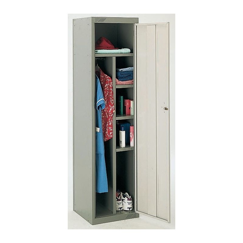 1 Kit - 1 Door Steel Grey Locker, 1800 mm x 450 mm x 450mm