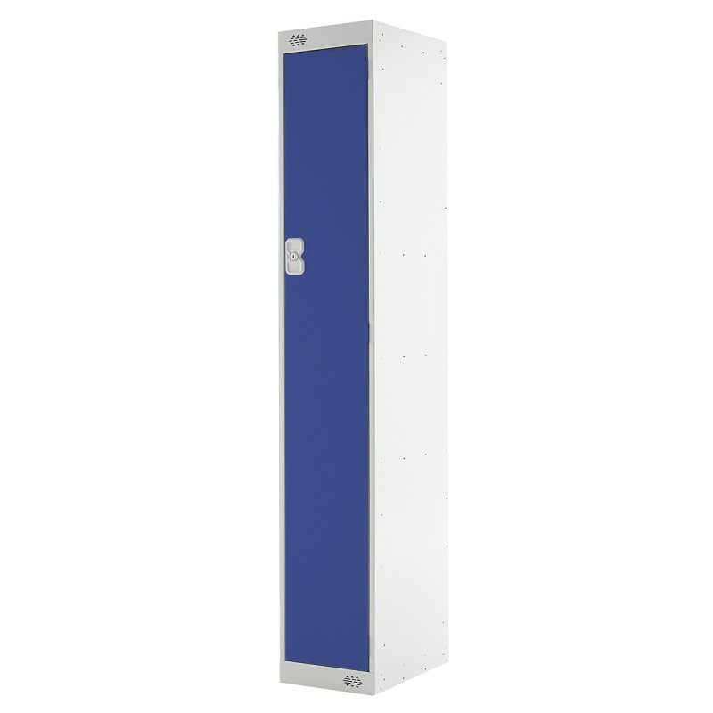 1 Kit - 1 Door Steel Blue Industrial Locker, 1800 mm x 300 mm x 450mm