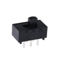 1 pcs - C & K Through Hole Slide Switch DPDT Maintained, Momentary 4 A @ 125 V ac Slide