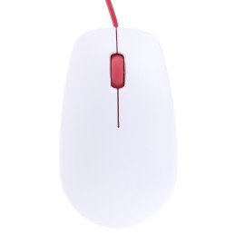 1 pcs - Raspberry Pi Red, White Raspberry Pi Mouse