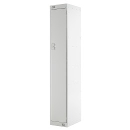 1 Kit - 1 Door Steel Grey Industrial Locker, 1800 mm x 300 mm x 450mm