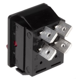 1 pcs - Arcolectric (Bulgin) Ltd Illuminated DPST, On-Off Rocker Switch Panel Mount