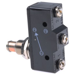 1 pcs - RS PRO Spring Plunger Micro Switch, Screw Terminal, 15 A @ 250 V ac, SP-CO