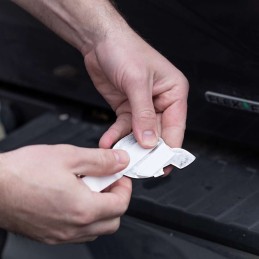 1 pcs - T-REX Double Sided Series 286853 Transparent Double Sided Polyester Tape, 0.127mm Thick, Paper Backing, 19mm x 4.5m