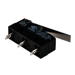 1 pcs - ZF Hinge Lever Micro Switch, Solder Terminal, 6 A @ 250 V ac, SPDT, IP6K7
