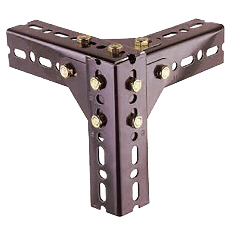 1 Lot of 5 - RS PRO Graphite Grey Steel Work Bench Slotted Angle, 38mm x 57mm, 3000mm