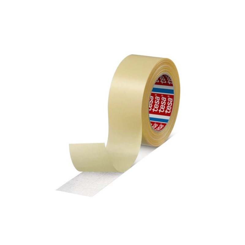 1 pcs - Tesa Double Sided Fabric Tape, 0.2mm Thick, Cloth Backing, 50mm x 25m