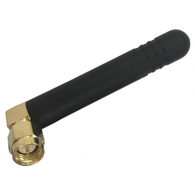 1 Bag of 1 - RF Solutions ANT-2WHIP2RA-SMA Stubby WiFi Antenna with SMA Connector, WiFi