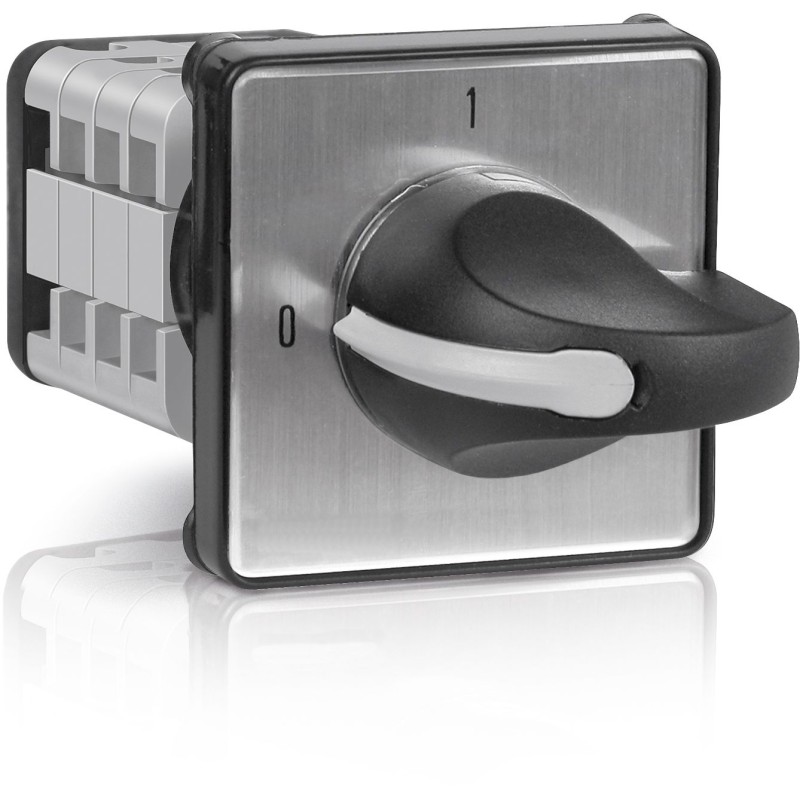 1 pcs - RS PRO, SP 2 Position 90° Rotary Cam Switch, 500V ac, 12A, Knob Actuator