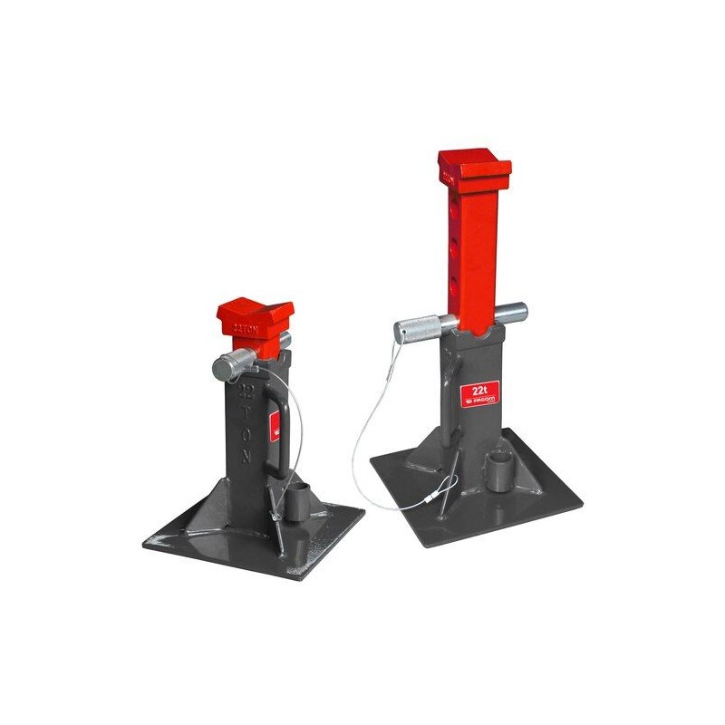 1 pcs - Facom Axle Stand, 22t Maximum Load, 338mm - 500mm Maximum Range