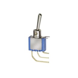 1 pcs - APEM Toggle Switch, Panel Mount, On-(On), DPDT, Solder Lug Terminal, 30 V dc, 125V ac