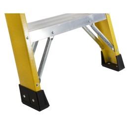 1 pcs - RS PRO Fibreglass 8 steps Step Ladder, 2.1m platform height