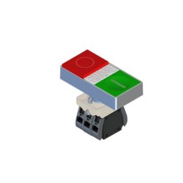 1 pcs - RS PRO Illuminated Push Button Complete Unit, 22.5mm Cutout, 1NO + 1NC