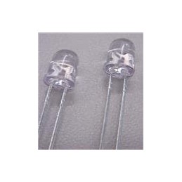 10 pcs : C513A-WSN-CW0Z0232 - Standard LEDs - Through Hole White Round LED