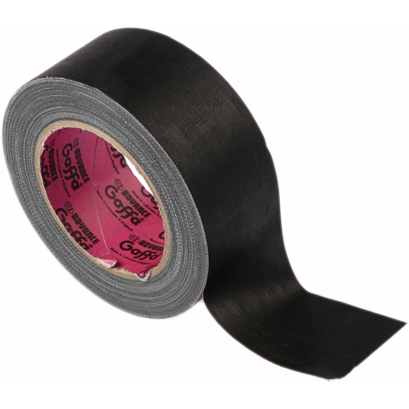 1 pcs - Advance Tapes AT200 Black Matt Gaffa Tape, 50mm x 25m, 0.26mm Thick