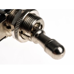 1 pcs - APEM Toggle Switch, Panel Mount, On-Off, SPST, Tab Terminal